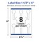 Avery Durable Waterproof Lollipop Labels with Sure Feed, 1.5" x 4"
